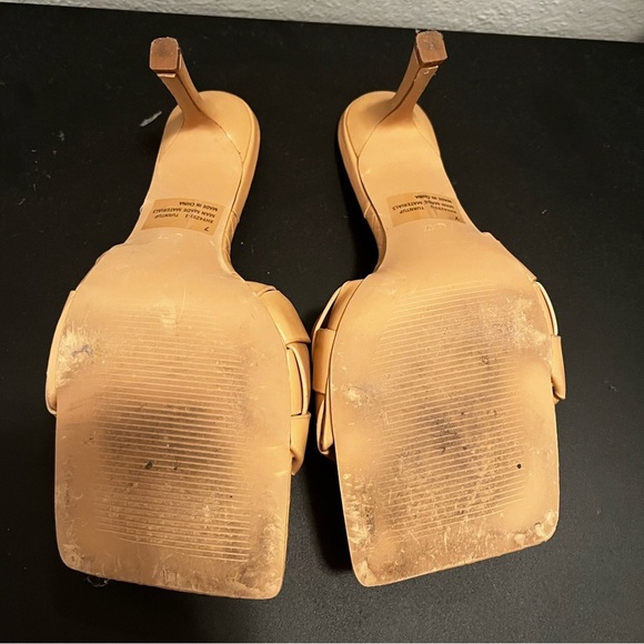 EGO Braided Square Toe Sandal UK Size 7 US Size 9 Color Beige - Picture 4 of 7